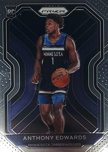 Anthony Edwards 2020-21 Panini Prizm Orange Ice Autograph Rookie