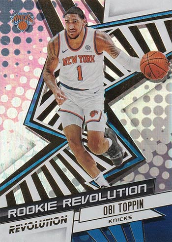 2020-21 Panini Revolution Obi Toppin Rookie 42/75 Sunburst! 2024 Knicks