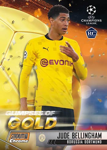 2020-21 Topps Stadium Club Chrome UEFA Glimpses of Gold Jude Bellingham