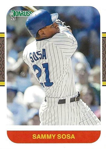 Sammy Sosa 2021 Panini Donruss Sp Stat Name Variation 239 