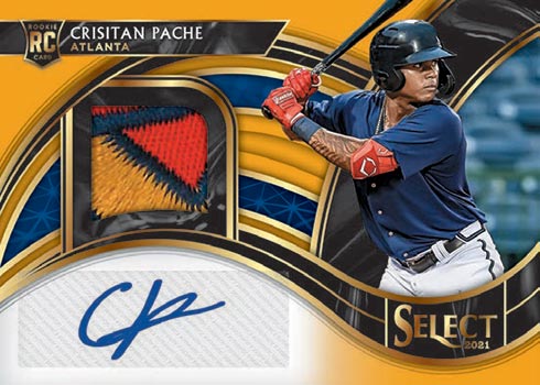 Ronald Acuna Jr. Atlanta Braves 2021 Select X-Factor Cracked Ice Auto  Baseball Card /12