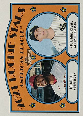  2021 Topps Heritage #188 Jo Adell In Action NM-MT RC