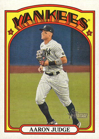 Aaron Judge 2021 Topps Heritage In Action Series Mint Card #122