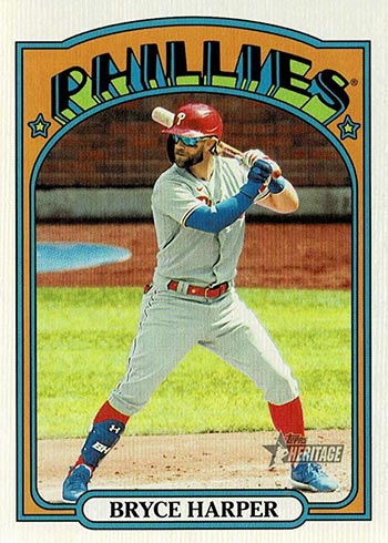  2021 Topps Heritage #13 Bryce Harper Philadelphia Phillies  Baseball Card : Collectibles & Fine Art