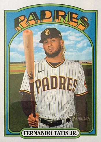 2021 Topps Heritage Baseball Variations - Fernando Tatis Jr. Missing Stars