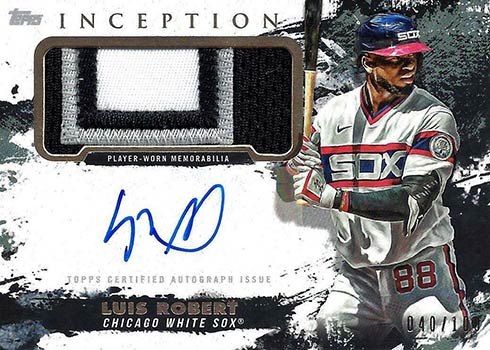 2021 Topps Inception Baseball Inception Autographed Patch Luis Robert