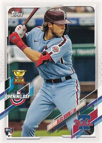 2021 Topps Opening Day Baseball Alec Bohm Rookie Card