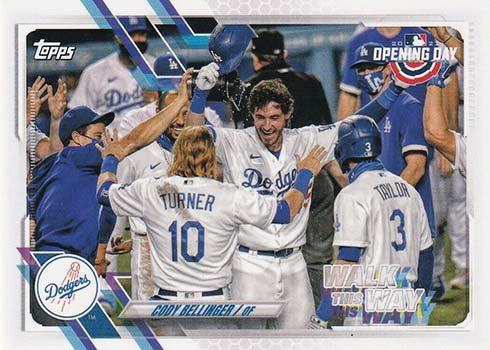  2021 Topps Opening Day #44 Justin Turner Los Angeles
