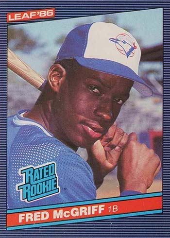 1986 Leaf Fred McGriff Rookie Card