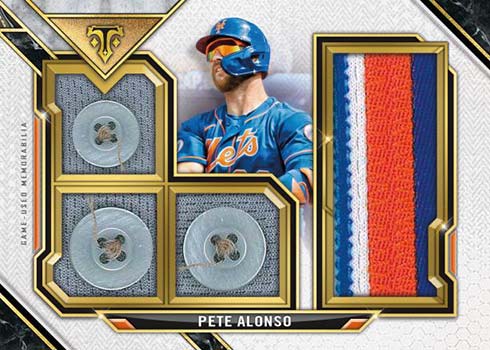 2021 Topps Triple Threads Baseball Buttoned Up Relics