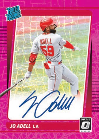 2021 Donruss Optic Baseball Rated Rookie Signatures Pink Velocity Jo Addell
