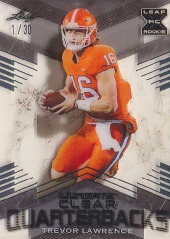 50 Card 2021 Leaf Football Set with Mac Jones + Trevor Lawrence HYPE Rookie  Card