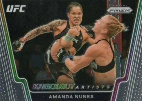 2021 Panini Prizm UFC Knockout Artists Amanda Nunes