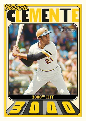 2021 Topps Heritage High Number Baseball Clemente 3,000