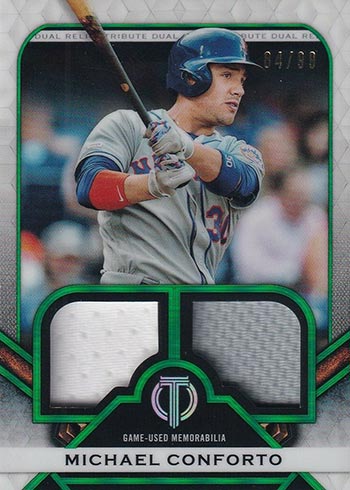 MIKE PIAZZA 2023 Topps Tribute Triple Jersey Relic Card/99 NEW YORK METS