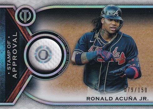 Ronald Acuña Jr. 2021 Topps Heritage Baseball Base Card #299