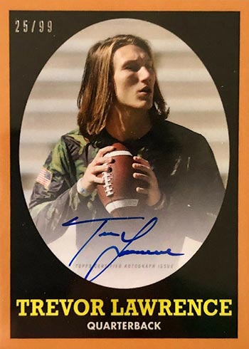 2021 Topps x Trevor Lawrence Autographs 4-A 1958 Topps