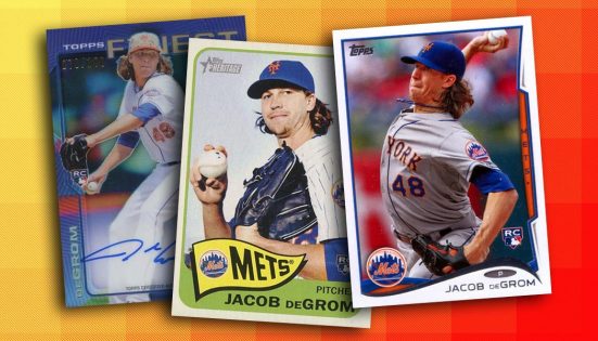 Jacob DeGrom Rookie 2014 Bowman Chrome #BCP73 Mets ROY RC 2X Cy Young –