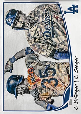 Topps Project70 Cody Bellinger and Corey Seager by Lauren Taylor