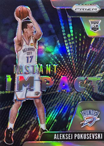 2020-21 Panini Prizm Aleksej Pokusevski Auto RP-APK & Base #264 RC OKC  Thunder