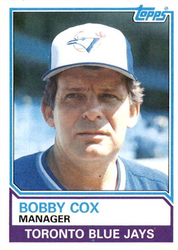 1983 Topps Baseball Bobby Cox