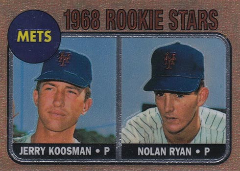 1999 Topps - Nolan Ryan Reprints - Finest #1 - Jerry Koosman, Nolan Ryan  (1968 Topps)