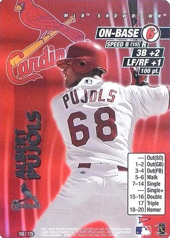 2001 MLB Showdown Albert Pujols Rookie Card