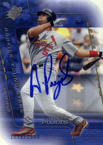 Albert Pujols Autographed 2001 Upper Deck Rookie Card #295 St