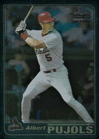 2001 Topps Chrome Albert Pujols Rookie Card Late Addition Rc #596