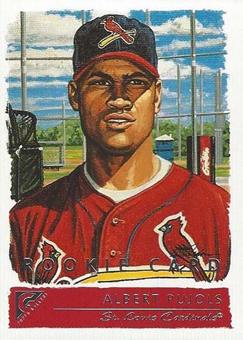 2001 Donruss Studio Albert Pujols Rookie Card St Louis Cardinals RC # 92/70