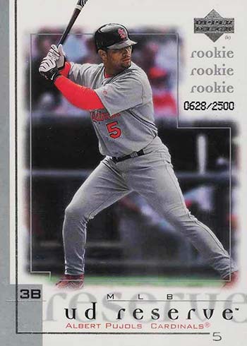 Albert Pujols Rookie Card Countdown and Ranking His Most Valuable RCs