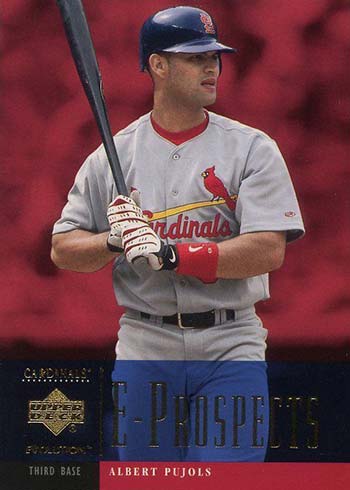 2002 Upper Deck Albert Pujols 2001 Greatest Hits Insert #GH3 St. Louis  Cardinals