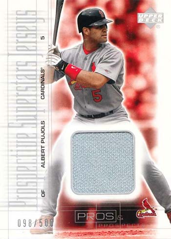 Albert Pujols 2001 eTopps Rookie Card #143 – Piece Of The Game