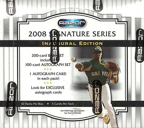 2008 Razor Signature Series Baseball Box