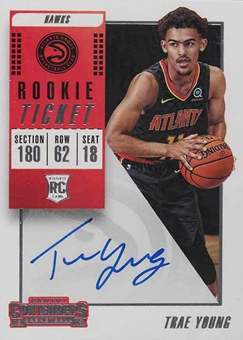 2018-19 Panini Contenders Trae Young Rookie Card