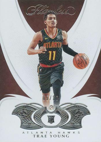 2018-19 Panini Flawless Trae Young Rookie Card