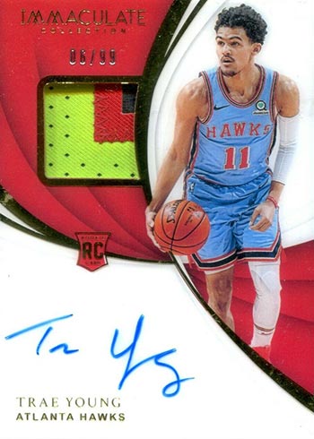 2018-19 Immaculate Collection Trae Young Rookie Card