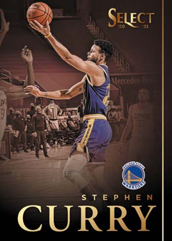 2020-21 Panini Select Basketball Artistic Selection Stephen Curry