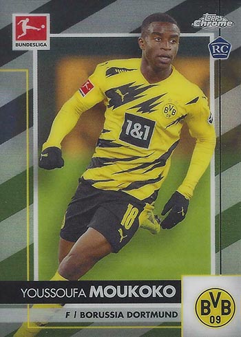 2020-21 Topps Chrome Bundesliga Youssoufa Moukoko RC