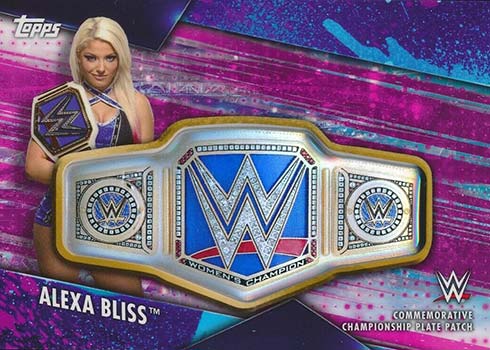2020 Topps WWE Women's Division Championship Belt Plates Alexa Bliss