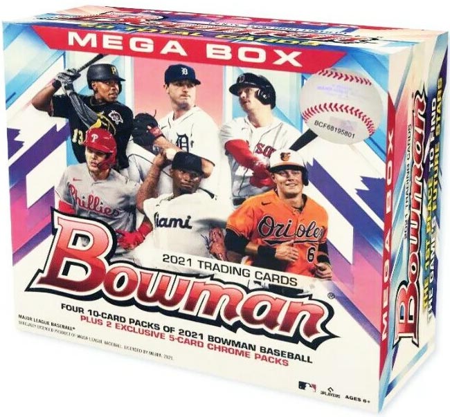 2021 Bowman Mega Box Chrome Baseball Checklist, Box Info
