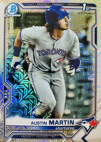 2021 TOPPS BOWMAN CHROME - MOJO REFRACTOR - Z. VEEN - #BCP-183