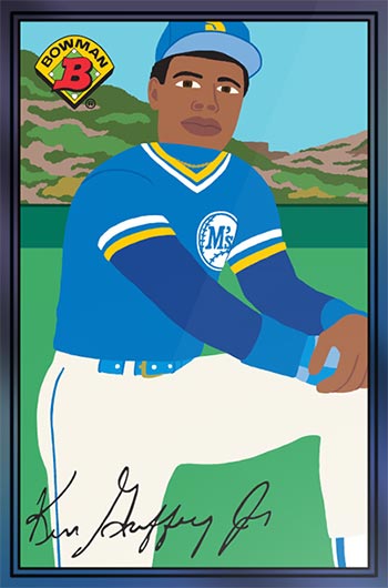 2021 Bowman x Keith Shore Ken Griffey Jr.