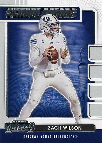 2021 Panini Contenders Draft Picks Draft Class Blue Explosion #15 Mac Jones  – DJ's Sportscards