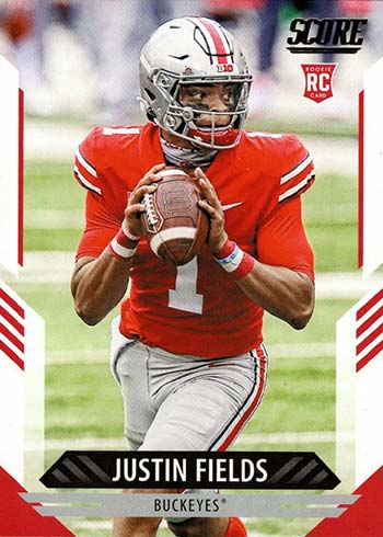 2021 Panini Score Football Chicago Bears Team Set 12 Cards W/Drafted  Rookies Includes 2 Justin Fields RC