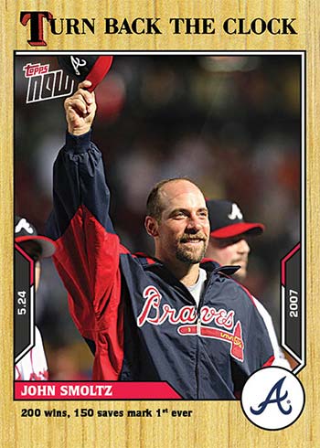 John Smoltz - 2022 MLB TOPPS NOW® Turn Back The Clock - Card 142 - PR: 251