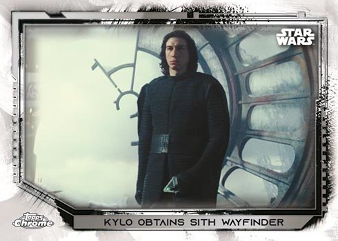 Star Wars Chrome Legacy Blue 99 Base Card #158 Rey and Finn Meet 
