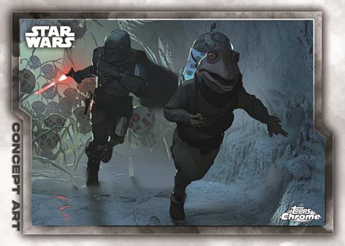 Base Card #76 Rebellen angegriffen 99 Star Wars Chrome Legacy Blau