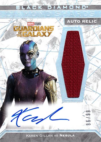 2021 Upper Deck Marvel Black Diamond Diamond Shards Autographs Karen Gillan