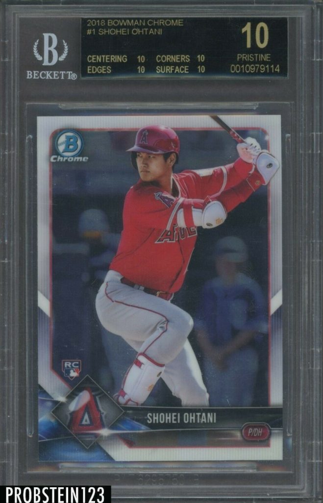 2018 Topps Update Shohei Ohtani BGS 10 Black Label